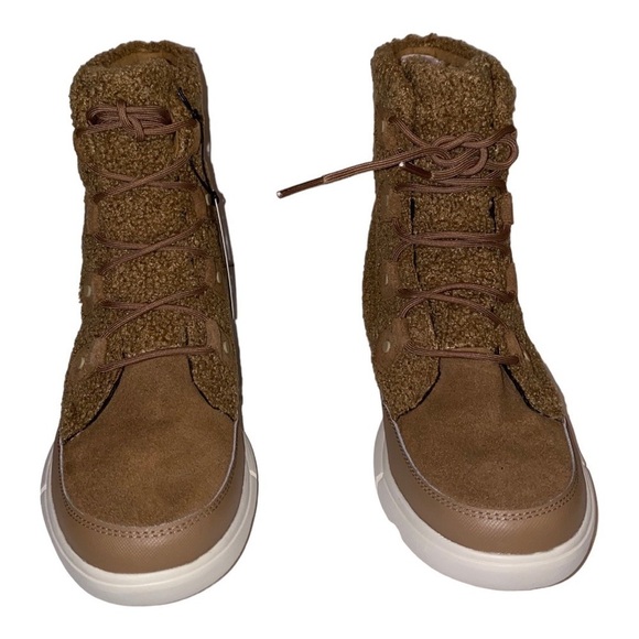 NEW Sorel Explorer II Joan Ankle Boot Faux Shearling Women 10M Ski Trail Winter - Picture 4 of 10